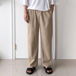 남자 M 린넨 원턱 주름와이드 슬랙스 스웻팬츠 여름 긴바지 쿨링 밴딩밴츠