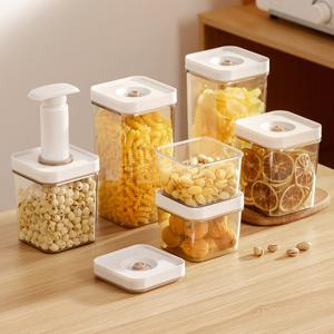 DS 투명 진공 밀폐용기 3종 진공펌프 세트 냉동실 정리용기