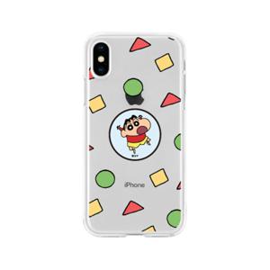 귀여운 짱구 잠옷패턴 갤럭시 아이폰 투명 젤리케이스 스마트톡 짱구야놀자 / 핸드폰케이스 S25 S24 17 16