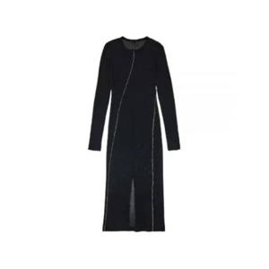 헬무트랭 롱 원피스 N05HW604YVM BASALT BLACK DOM