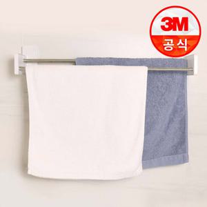 3M 코맨드 타공없는 2단형 너비조절가능 수건걸이