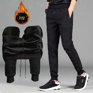 [깨비몰][깨비몰] 남성 겨울 밍크기모 조거 스판팬츠 방한바지 (
