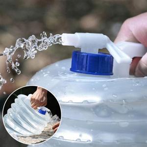 [써니 생활] 캠핑 휴대용 접이식 물통 자바라 5L 2