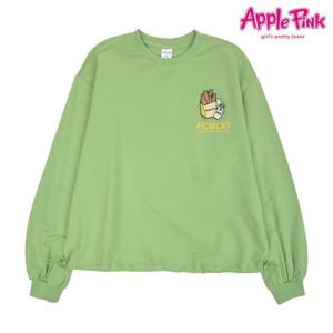 [애플핑크]바게트 와펜 맨투맨 (APK8Q116GS)