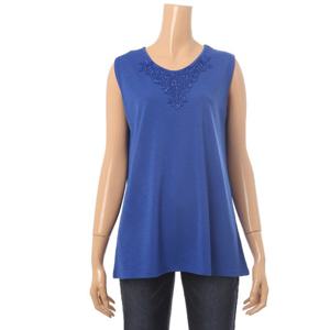 [몬테밀라노]기본 심플 레이스 민소매 나시 티셔츠 MK106T3202