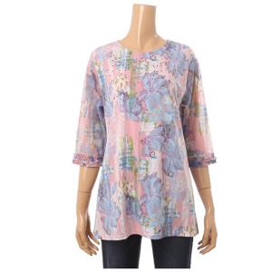 [몬테밀라노]캐쥬얼 빅사이즈 A라인 칠부티셔츠 MK106T2208