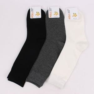 RT 무지 롱 발목긴양말 하프삭스 5매