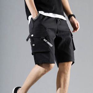 개강룩 멀티포켓 스트링 캐주얼 데일리 밴딩팬츠 반바지