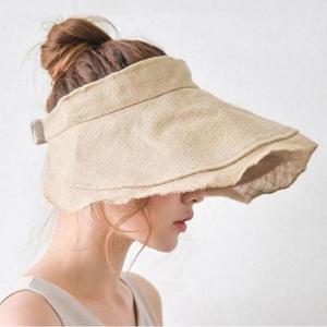 [키린] 여성 돌돌 린넨모자 바캉스모자 비치모자 여름모자