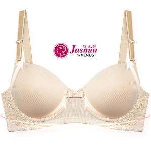 [비너스 자스민] 아스킨 인견 레이스 노와이어 브라 jbr1279