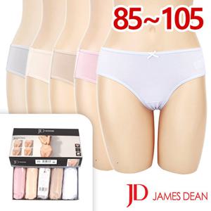 [제임스딘]데일리베이직 면스판삼각팬티5매입(JHWPY075)85-105