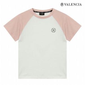 [발렌시아 주니어]베이직 라글란 반팔 티셔츠 아이보리
