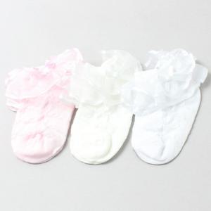 [노디자인] J쉬폰 레이스 발목 1켤레+랜덤 1켤레 여아 아동양말