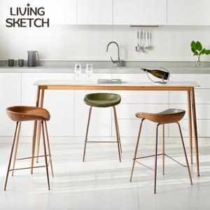 [리빙스케치] 세라비체 1800 통세라믹 바테이블[착불]높은 홈바 창가테이블