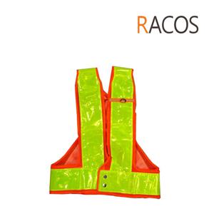라코스 RC-404-1 신호수 조끼 주황 넗은 형광색 반사띠 X반도