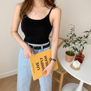 [도도하나][더폰드]  슬림 크롭 끈나시[7컬러] (5566961)