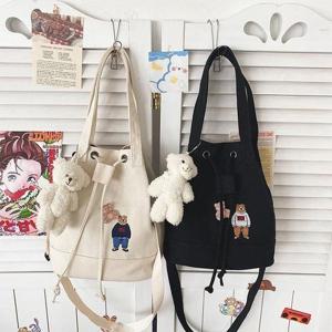 [깨비몰][깨비몰]여성 모리 베어 복조리 에코백 토트 크로스백