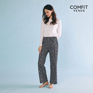 [컴핏비너스]폴리스판 스트라이프별나염 여성 파자마(SYEPE006F)