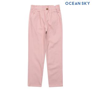 [오션스카이] 여아 세미 배기 면팬츠-BEJG2251B0P