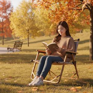 이고진 가보리 캠핑 의자 폴딩 로우 체어 경량 접의식 감성