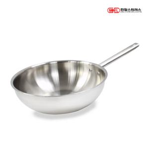 한일스텐레스 제피로스 인덕션 웍 통5중 304스텐 궁중팬 28cm