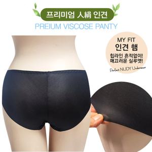 [마이핏]여성용 인견 쿨매쉬 삼각팬티 누디팬티 노라인 햄팬티