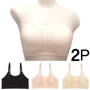 [마이핏]메쉬 브라탑 슬리브리스 브라탑나시 2P