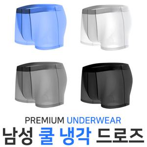 [마이핏]통풍인견 남자 스판드로즈 사각팬티 남성팬티 4p
