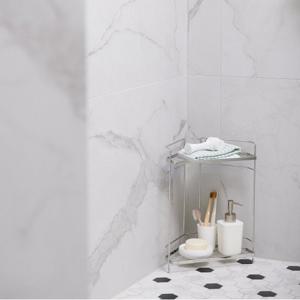 [JAJU/자주] 벽에도 부착하는 스텐 코너선반_2단