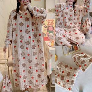 홈웨어 수면잠옷 원피스 파자마 빅사이즈 파티 선물