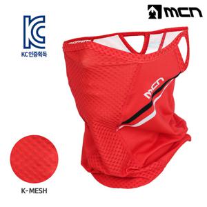 MCN K매쉬마스크 SR_LINE_라인 레드 자전거 골프 등산