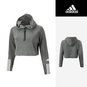 아디다스 우먼스 3S 크롭 후드(HR7856) 루즈핏 긴팔