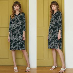 바띠 패턴 원피스 엄마옷 빅사이즈 미시 마담 의류