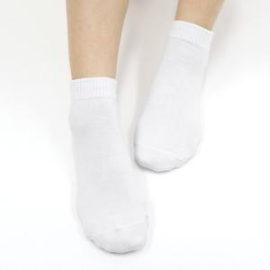 인따르시아 흰색 무지 학생 여자 단목 양말 1족
