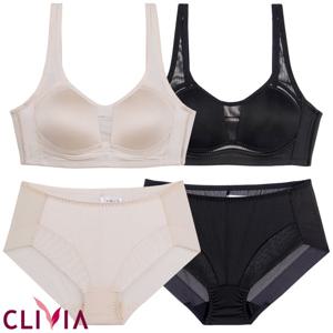 크리비아 인견 노와이어 스포츠 브라팬티 AB컵 cst1798