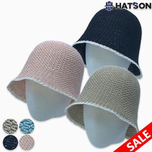 햇츠온 H32-303 여성 페이퍼 밀짚 버킷햇