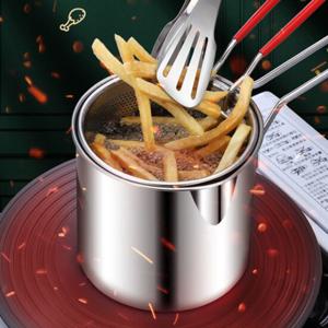 [캠핑문]캠핑 튀김냄비 기름망 세트 304스텐레스