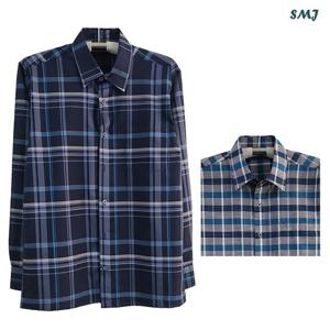 SMJ1336 잔피엘 울 남방 셔츠 일반핏 남성 긴팔 셔츠 봄 여름