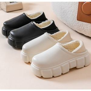 털슬립온 여성 겨울 슬립온 2컬러 1P 뽀글이 털신발 단화 슈즈