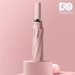 3단 자동우산 핑크/암막코팅 UV차단 우양산