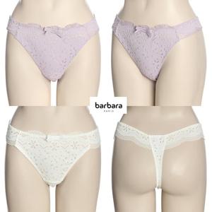 [바바라(언더웨어)]펀칭 레이스 자수 T타입 여성팬티ABR4418T