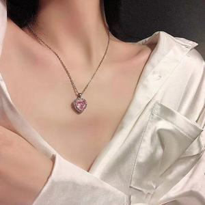 핑크 나라 핑크 공주 써지컬스틸 목걸이_IH