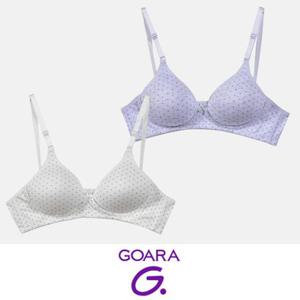 심플한 도트 무늬 베이직 노와이어 A컵 브라 0418cv