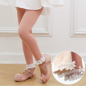 아동레깅스 5 7호 밑단레이스