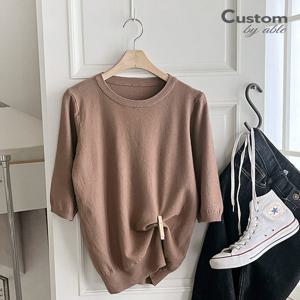 [한정/특가] 베이직 라운드 반팔 니트_C2308KN161C