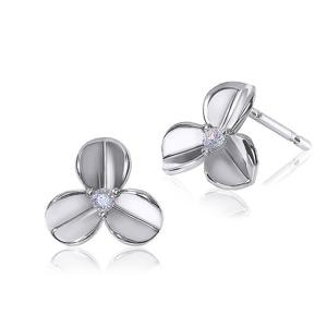 [루브르파리] 14k G.F 띠에르 클로버 귀걸이 EA2948