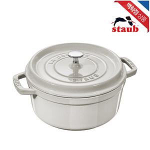 [스타우브]원형 꼬꼬떼 무쇠냄비 14cm 화이트트러플 (ST1014107)