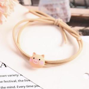 핑크 미니 돼지 머리끈