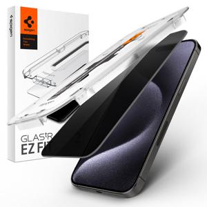 슈피겐 아이폰15 프로 프라이버시 강화유리 글라스tR이지핏