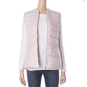 [뱅뱅]여성 라운드넥 초경량 구스 다운 조끼 (NEJ611)